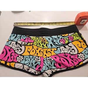 Rare Roxy Junior Wome Groovy 60s 70s Snap Pockets Swim Boardshorts Surf Shorts 7